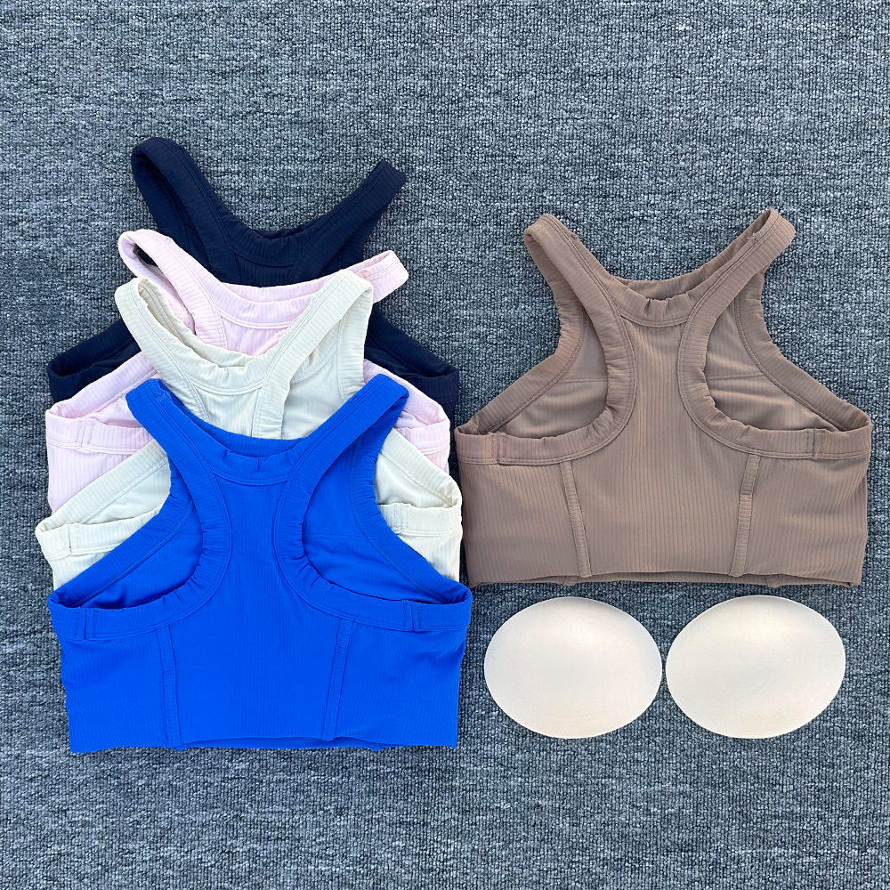 Tank Top Ribbed - Женский бюстгальтер для йоги, топы на