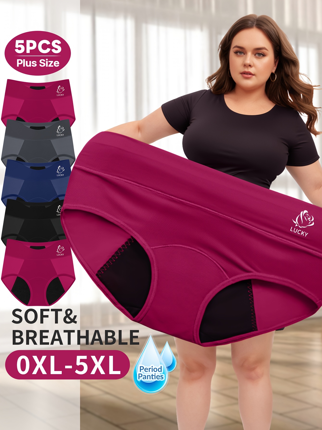 Multi Pack Underwear - 5 комплектов нижнего белья большого размера,