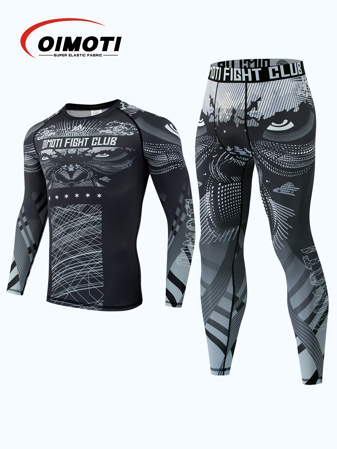 T Shirt Tight Fit - Мужской высокоэластичный спортивный костюм для фитнеса,