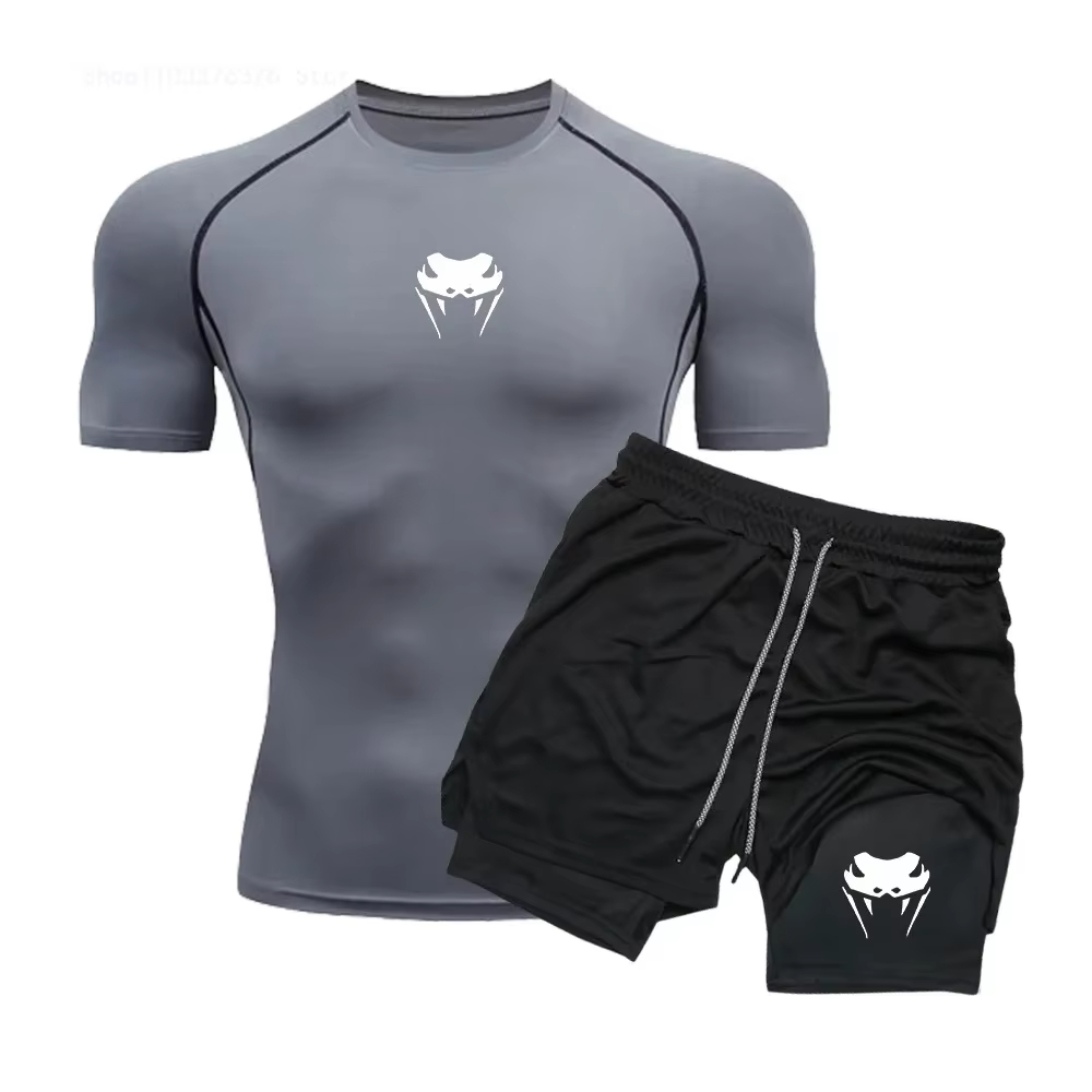 Compression Shorts Athletes - Мужской компрессионный спортивный костюм для фитнеса