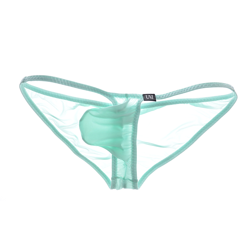 Pouch Boxer Pouch - Мужские сексуальные шелковые трусы на пуговицах,