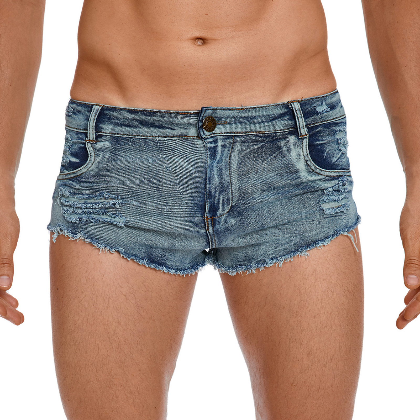 Boxer Brief Pack Cotton - Мужские джинсовые шорты-боксеры: стильные рваные шорты