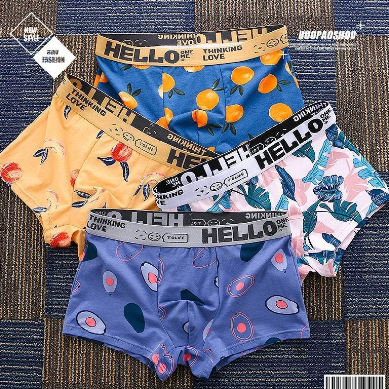 Boxer Brief Pack Cotton - Мужские спортивные боксеры с принтом, 1/2/4