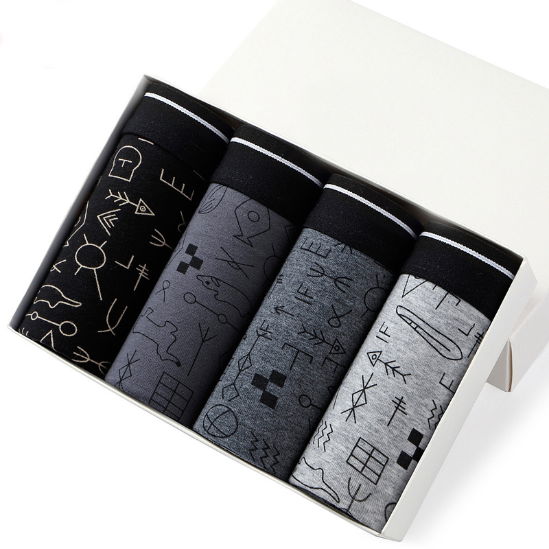 Boxer Brief Pack Cotton - 4 шт., мужские хлопковые трусы-боксеры