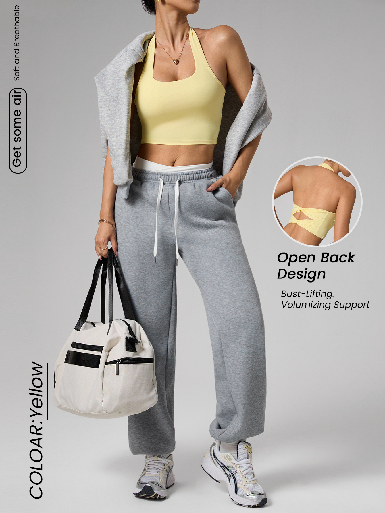 Suspender Tank Top - Женский топ для йоги с двойным