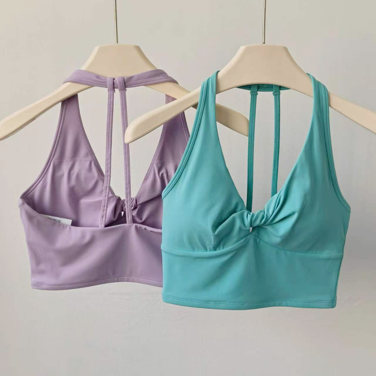 Suspender Tank Top - Женский удлиненный спортивный бюстгальтер-топ на бретелях