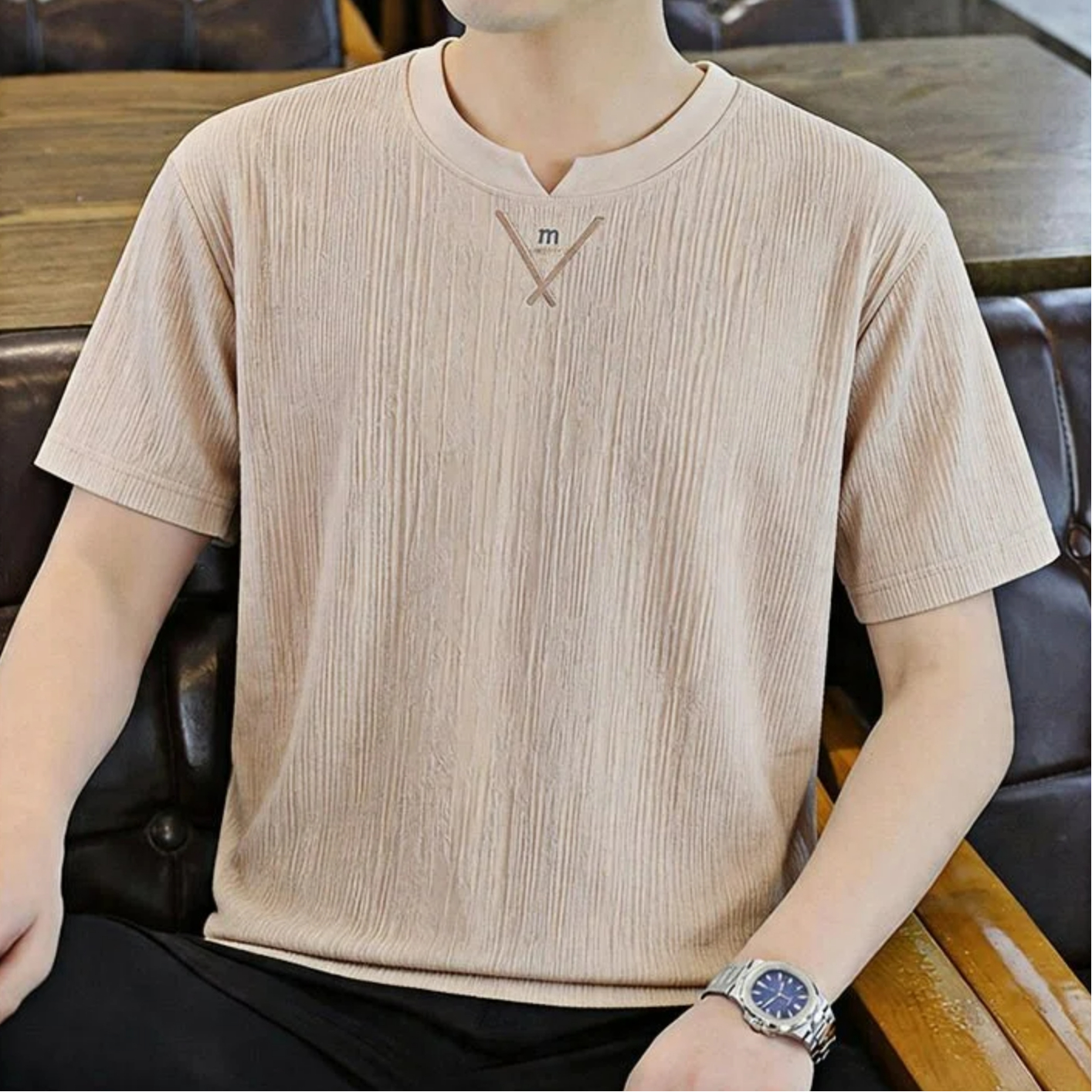 Новая стильная мужская футболк – обзор и цена Undershirt Crew Neck