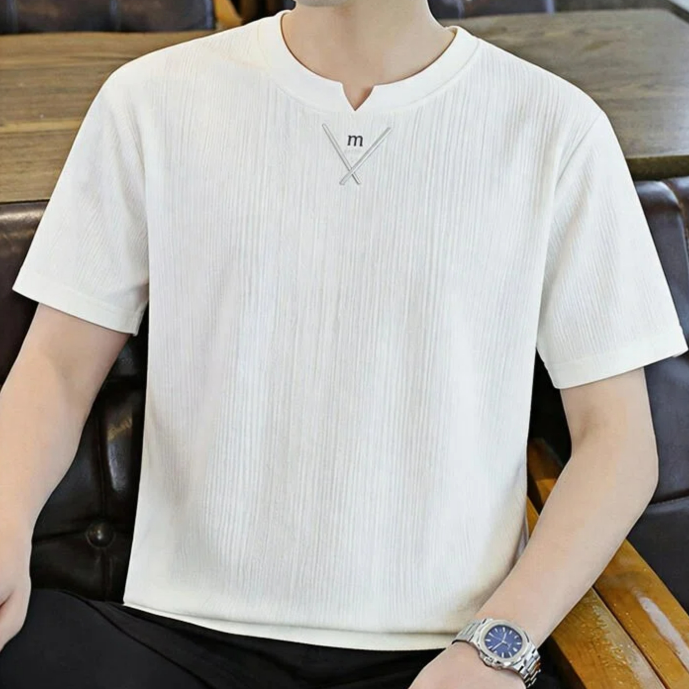 Новая стильная мужская футболк – обзор и цена Undershirt Crew Neck