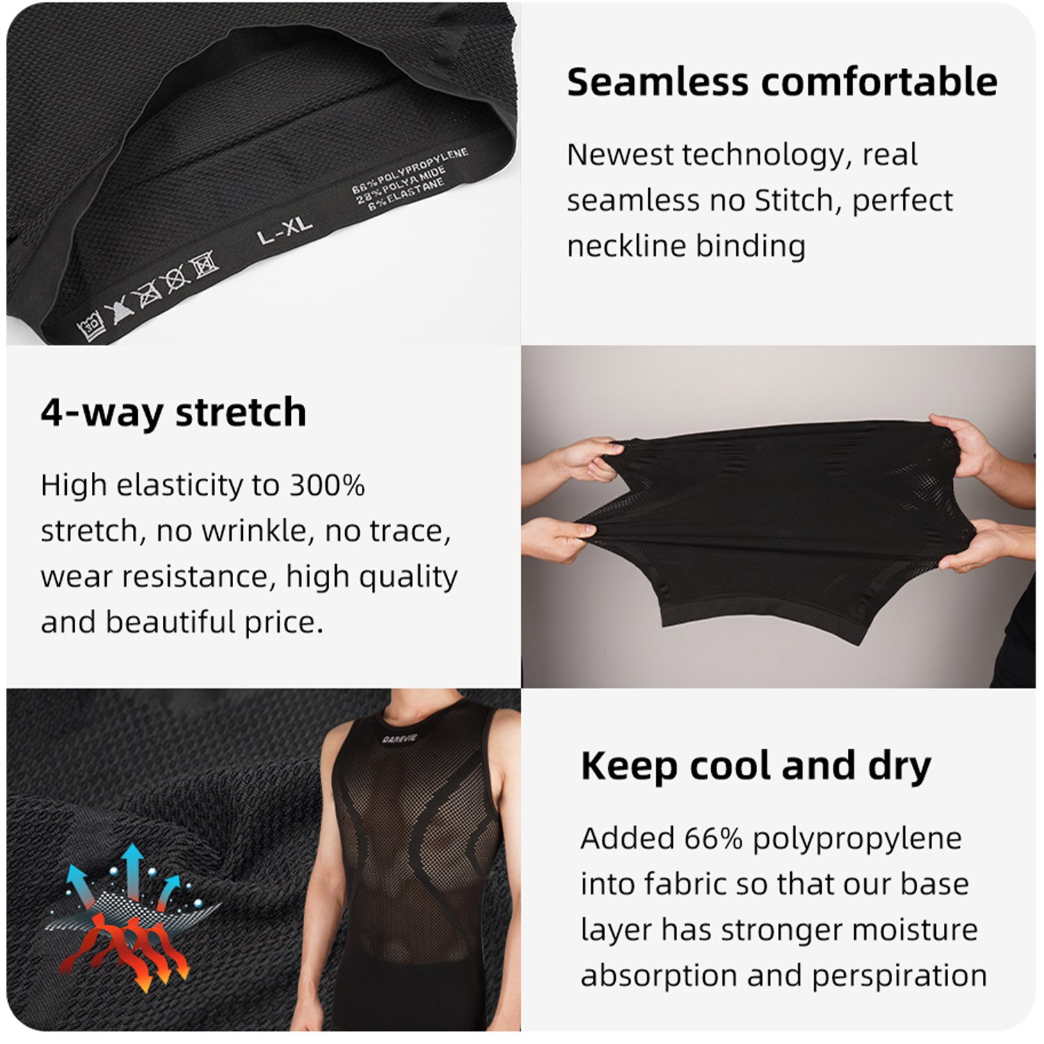 DAREVIE Велоспорт Первый слой  – обзор и цена Sleeveless Undershirt