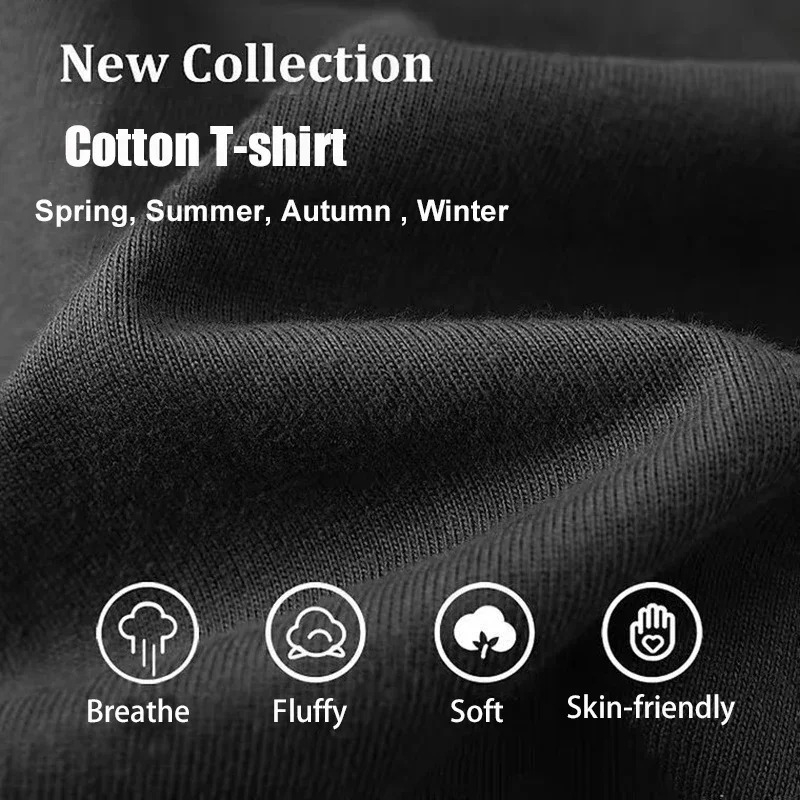 Черная футболка из плотного хл – обзор и цена Undershirt Crew Neck