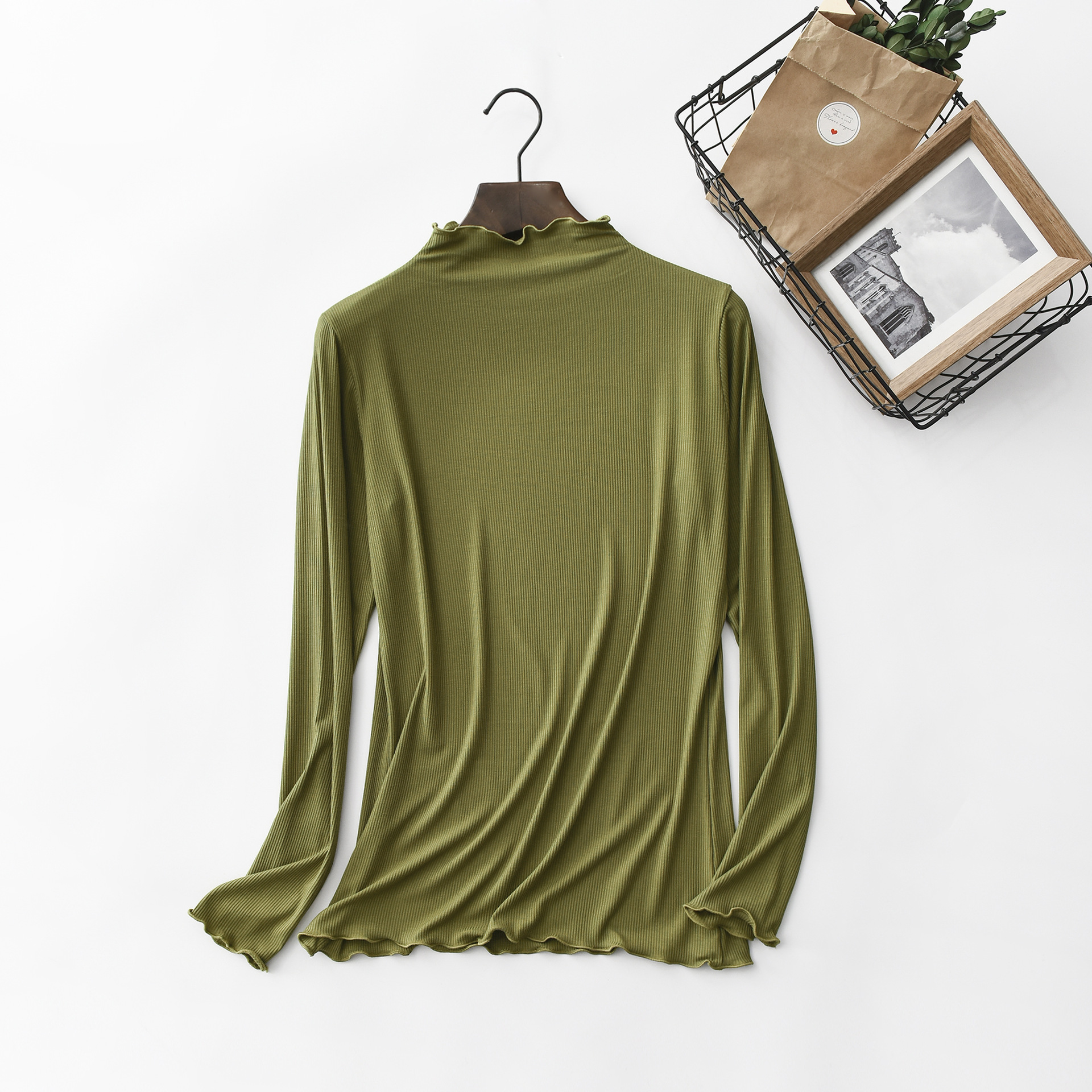 Футболка женская с длинным рук – обзор и цена Undershirt Crew Neck