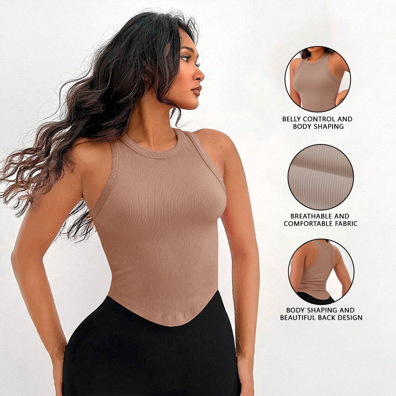 Женский укороченный топ-майка  – обзор и цена Tank Top Ribbed