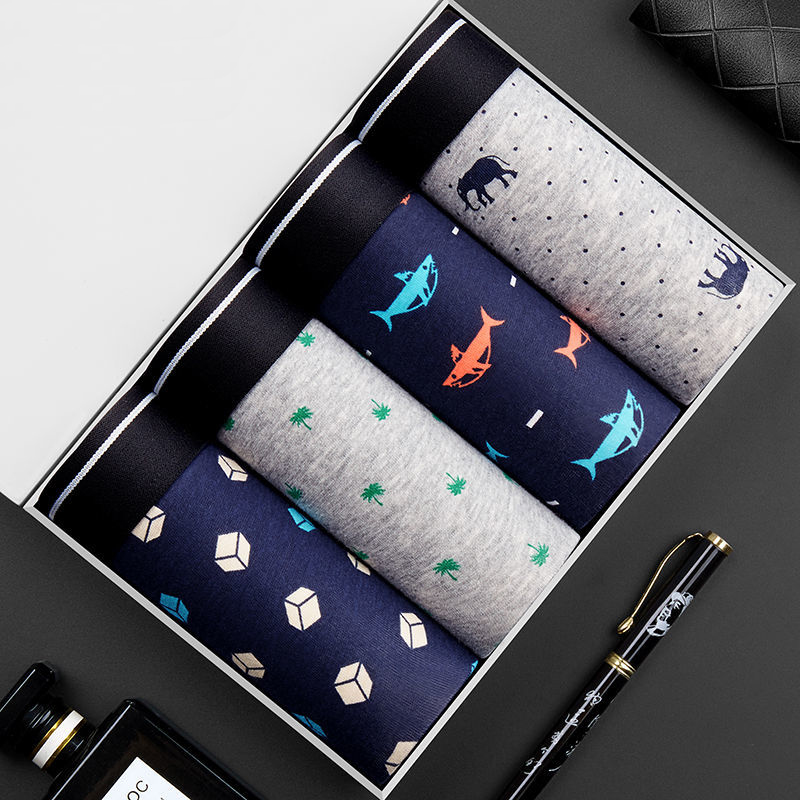 4 шт., мужские хлопковые трусы – обзор и цена Boxer Brief Pack Cotton