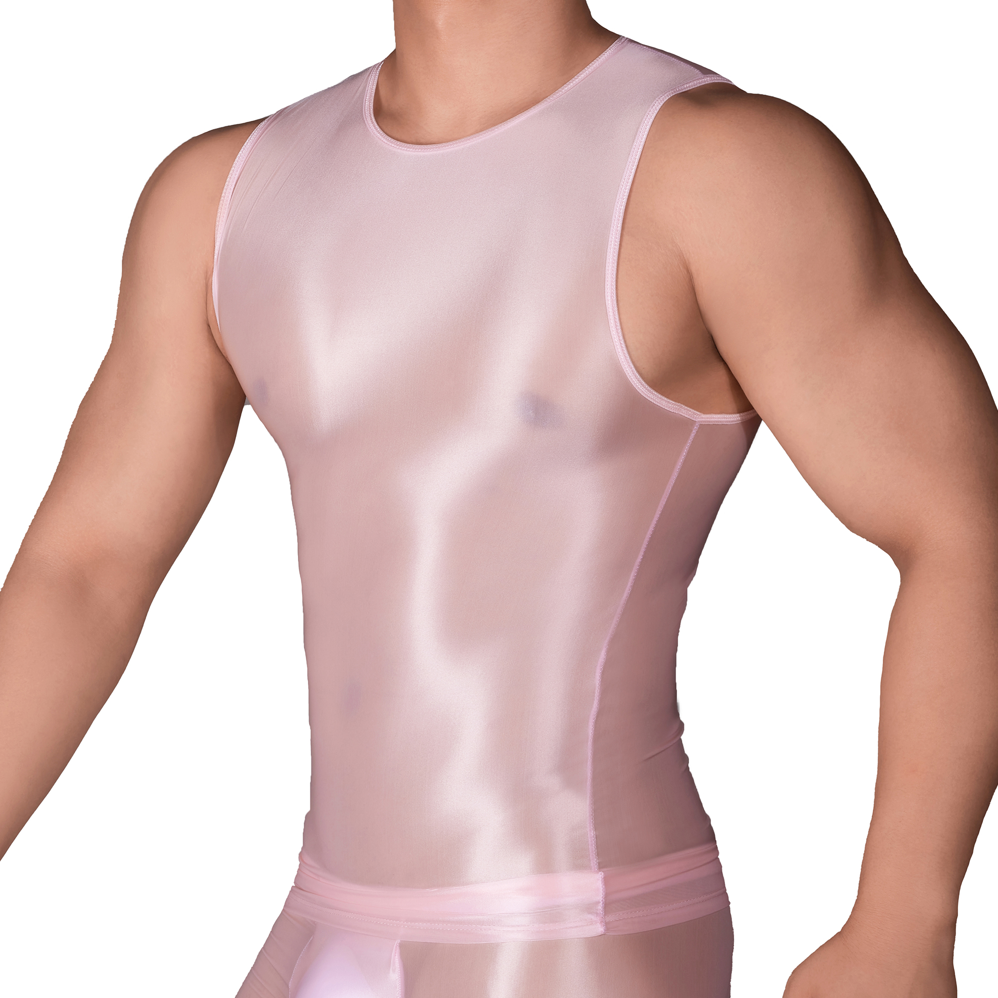 Мужские однотонные облегающие  – обзор и цена Sleeveless Undershirt