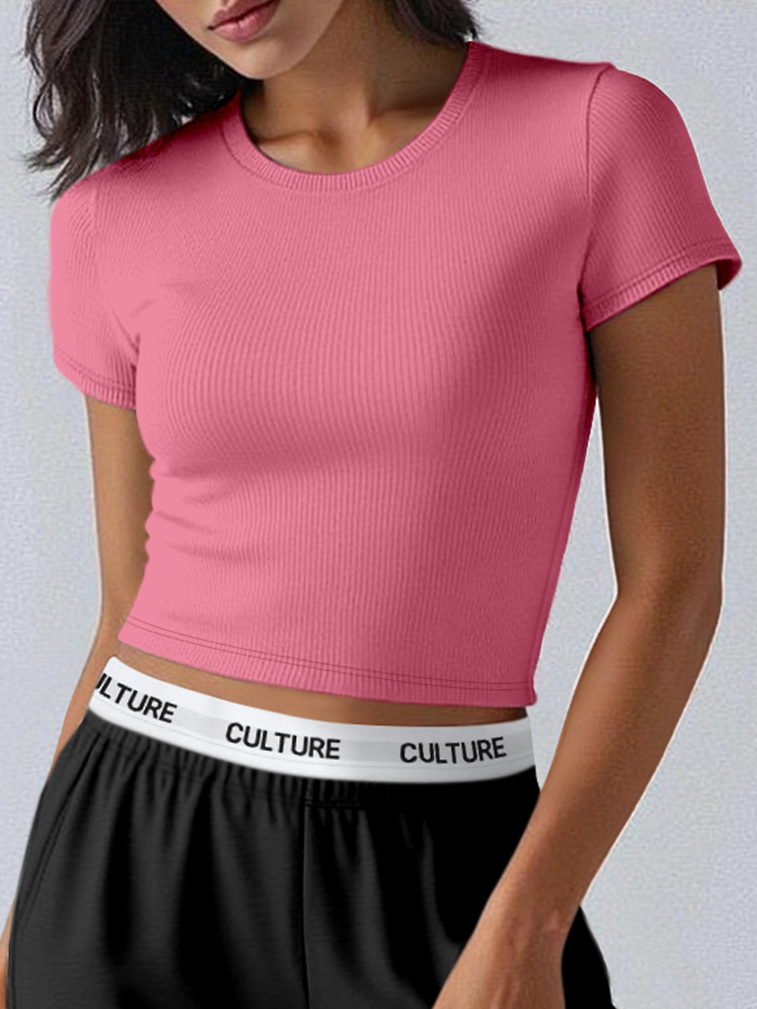 Универсальный укороченный топ  – обзор и цена Undershirt Crew Neck