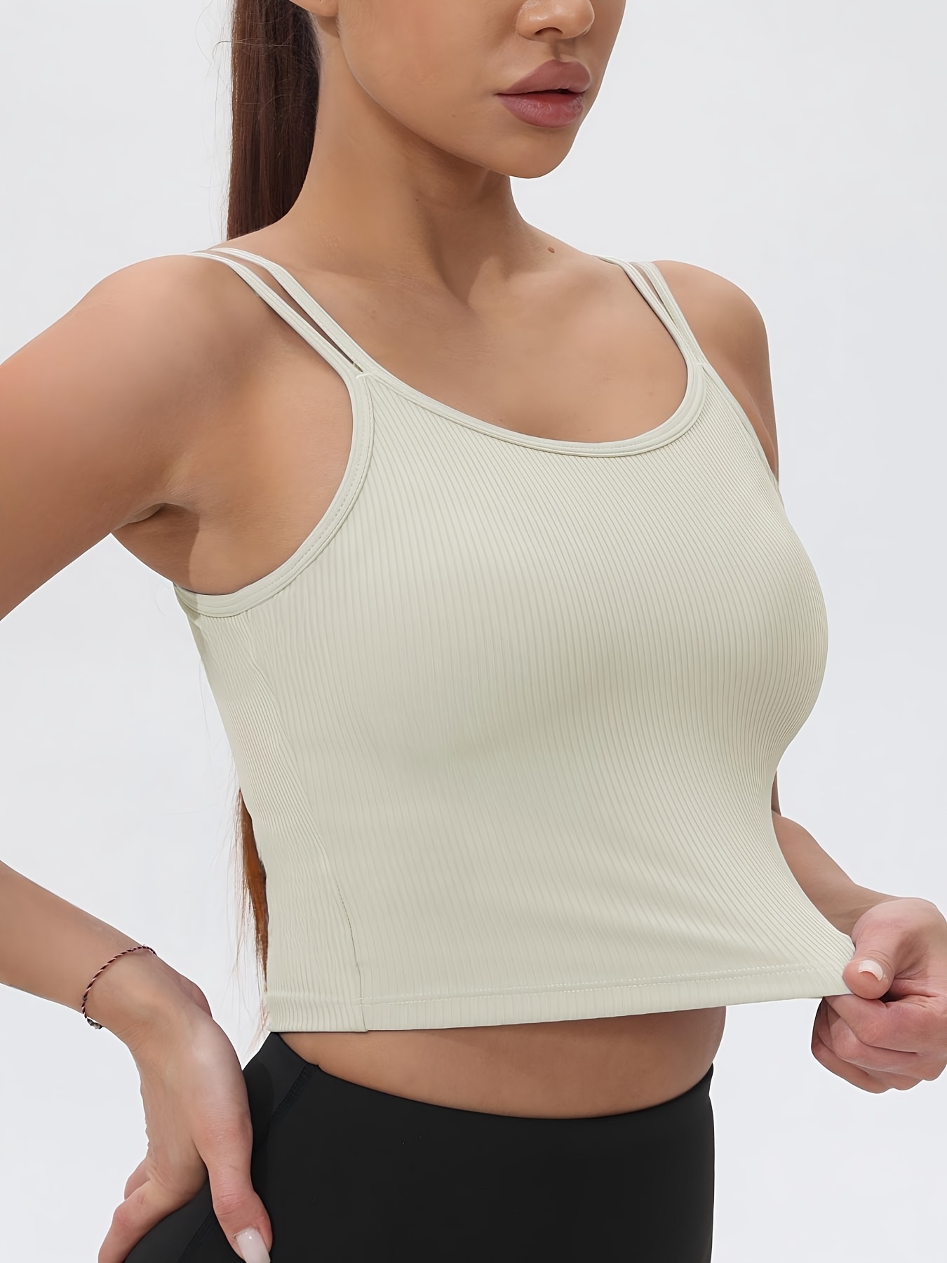 Женская укороченная спортивная – обзор и цена Tank Top Ribbed